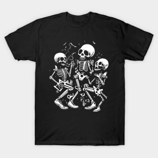 Skeletons Dancing to Jazz T-Shirt